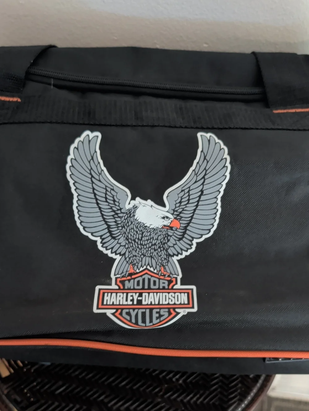 HARLEY DAVIDSON MOTORCYCLES LIGHTWEIGHT LOGO TRAVEL CARRY BAG SIZE MEDIUM
